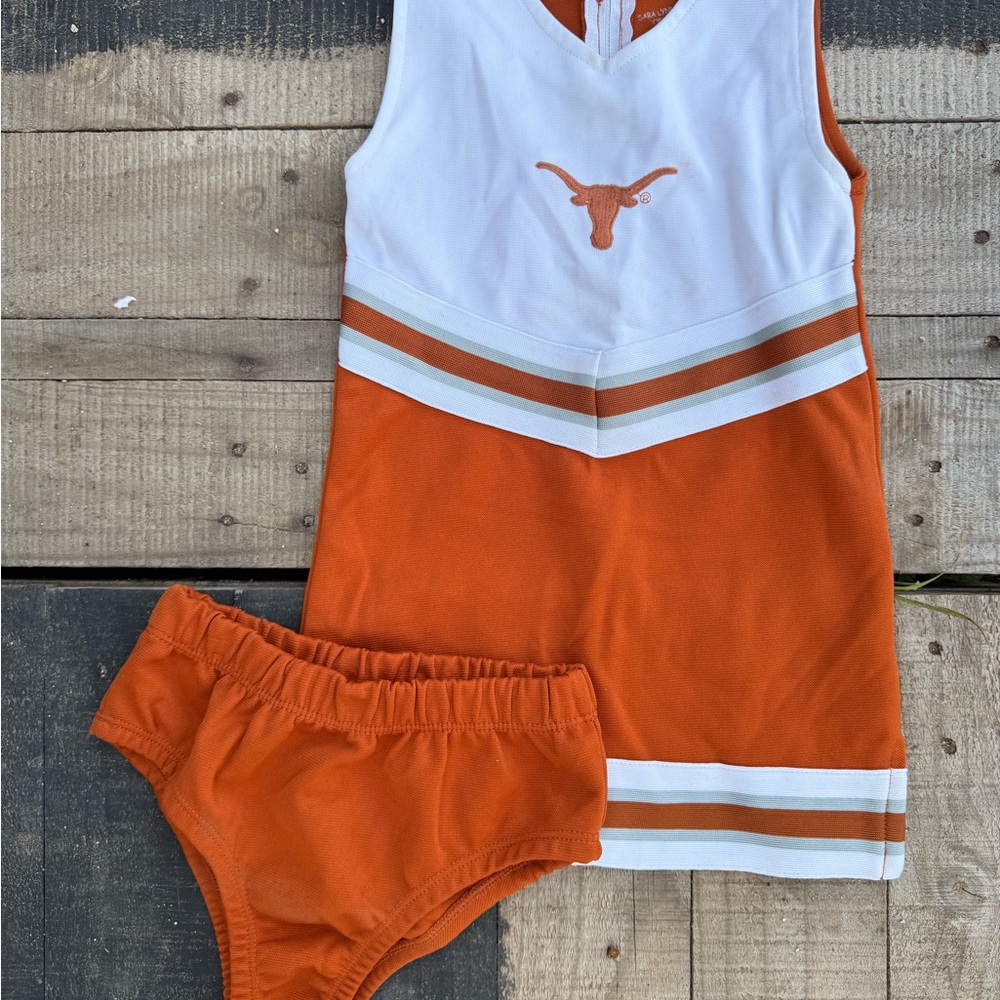 Kids Orange and White One Piece Outfit